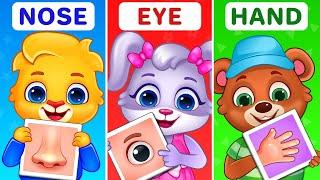 Body Parts Song For Children | Kids Learn Different Body Parts Names with Lucas & Friends