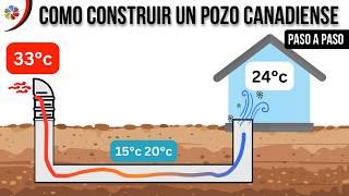 ️ Como CONSTRUIR un POZO CANADIENSE o PROVENZAL PASO a PASO - ENFRÍA tu CASA GRATIS