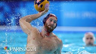 Team USA men's water polo outlasts Croatia in final preliminary game | Paris Olympics | NBC Sports