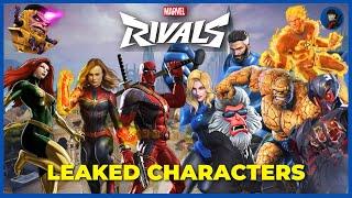 MARVEL RIVALS LEAKED CHARACTERS! (Deadpool, Captain Marvel, Jean Gray, Fantastic Four)