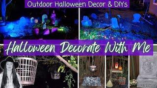 Halloween Decorate With Me 2021  | Outdoor Halloween | DIY Halloween | Halloween Decorations