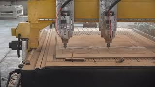 Two indepenent working heads cnc router M1325 1530 2040 A/BH2