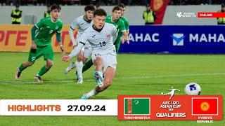 HIGHLIGHTS | Turkmenistan - Kyrgyzstan | AFC U-20 ASIAN CUP QUALIFIERS | GROUP «I»