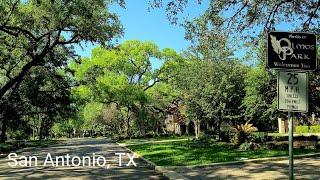  4K San Antonio, TX - Driving Tour Alamo Heights / Olmos Park