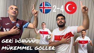 MÜTHİŞ GOLLER MÜTHİŞ GERİ DÖNÜŞ!!! TÜRKİYE İZLANDA MAÇINA TEPKİ VERDİK!!