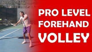 Forehand Volley Technique | PRO LEVEL VOLLEYS