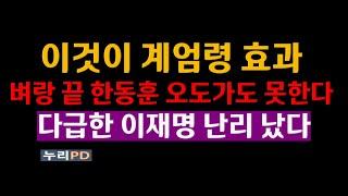 벼랑끝 한동훈 충격 상황/ 다급한 이재명 난리 났다/누리PD-TV