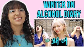 WINTER on Lee Youngji's Absolutely No Prepare: My Alcohol Diary | Aespa REACTION