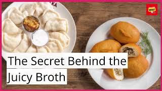 What is the story behind Georgian khinkali dumplings and their juicy fillings