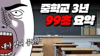 중학교 3년 99초 요약 | 입시덕후