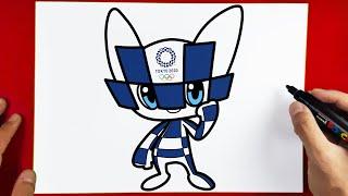 How to Draw Olympics Mascot - Miraitowa