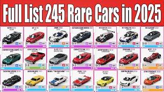 Full List 245 Rare Cars in 2025 Forza Horizon 5