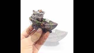 special mini pirate ship rotten ship aquarium landscaping fish tank Landscaping Decoration small bo