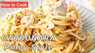 "Creamy Carbonara Recipe” / Easy Creamy Carbonara Recipe!!! / Carbonara Pinoy Style!