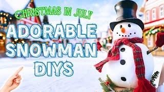 ️ Dollar Tree Christmas DIYS 2024 | Snowman DIYS | Free Christmas Crafts