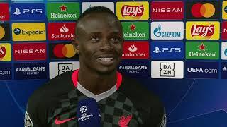 Sadio Mane Reacts To Scoring Against RB Leipzig In Champions League