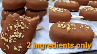 Chocolate magnum / How to make magnum ice cream [2 INGREDIENTS]