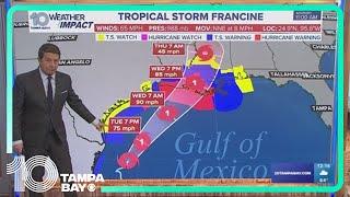 Tracking the Tropics: Francine moving toward Louisiana, expected to become hurricane Tuesday