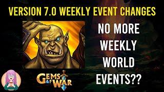 Gems of War - v7.0 Changes to In-Game Events Schedule