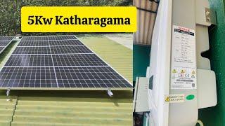 5Kw Solar Power System At Katharagama Grid Connection | Full Video