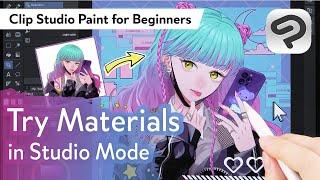 Try using materials in Studio Mode!｜CLIP STUDIO PAINT for beginners