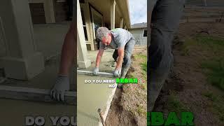 Is rebar essential for every job #concrete #construction #landscaping