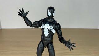 Hasbro Marvel Legends Retro Secret Wars Symbiote Spider-Man Action Figure Review