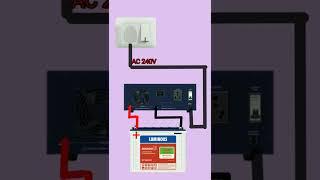 Inverter Connection for Home ||#youtubeshorts  #short