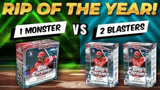 A RIP SO AMAZING IT SEEMED FAKE!!2024 TOPPS CHROME MONSTER VS 2 BLASTERS