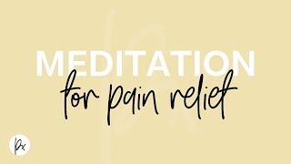 Meditation for pain relief. Guided visualisation 2019