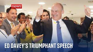 'The Liberal Democrats are winning again' - says jubilant leader Sir Ed Davey