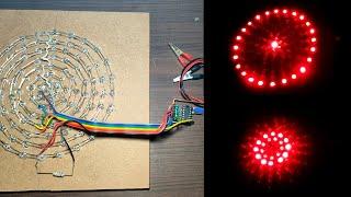 DIY LED Project | LED Chaser light | LED Chaser Circuit using ic 555  ||