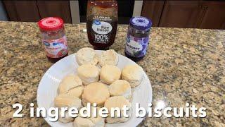 Biscuits!! 2 ingredients no fail recipe EASY