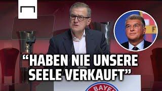 Dreesens deutliche Worte an Barça-Boss Joan Laporta  | FC Bayern JHV