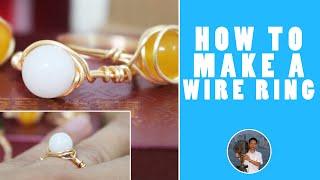 How to make a wire wrap ring? 5 minutes to make one ring, Just do it!