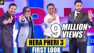 Hera Pheri 3 First Look Launch | Paresh Rawal, Suneil Shetty, John Abraham, Abhishek Bachchan