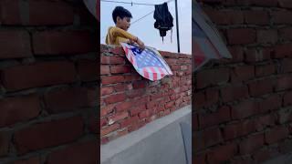 Chote per patang udani nhi ati thochote ne meri chhat kite🪁per fek di️️#kiteflyinglover #shorts