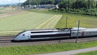 Zug um Zug - Am Abzweig Gexi / Luftaufnahmen - Zug, trainfart, train