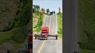 Buses & Truck vs Trap log - beamNG.drive #beamngdrive