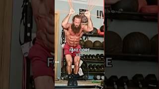 FAKE VS  #abs #core #absworkout  #coreworkout #gymworkout #workout #gym #fitness #calisthenics