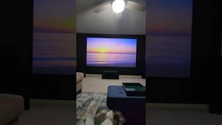 Epson LS800 Laser TV Projector/Spectra Vantage ALR/CLR Screen #hometheater #cinema   #shorts #diy