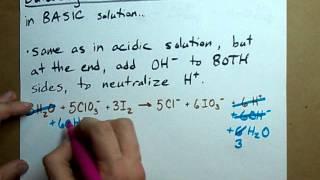 Balance a Redox Reaction (BASIC solution)