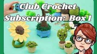 Club Crochet Subscription Kit Box Review #clubcrochet #crochetkit #unboxing #photosynthesis