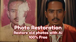 How to Restoration Old Photo Using AI  For Free