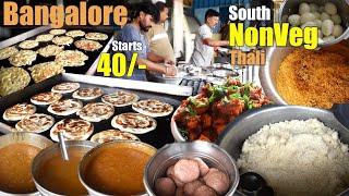 Bangalore's Highest Selling Nati Style NonVeg Thali | 1500 People Eat Nonveg | Street Food India