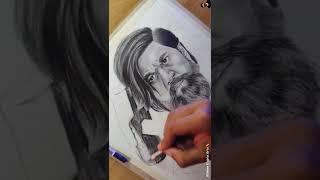 KGF Chapter-2 Drawing || Rocky (Yash) - Short Video (Kishan Gupta Arts)