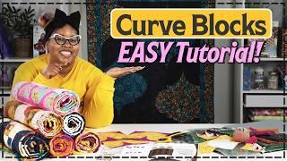 Curve Piecing Basics – EASY Way to Make CURVES in a 3-Yard Quilt!