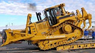 Transporting the Cat D7R Dozer from Conexpo 2020