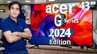 Acer 43 inch GT2851 G Series TV Review | Acer 43" 4K Smart Google TV 2024 Edition #acertv2024 #acer