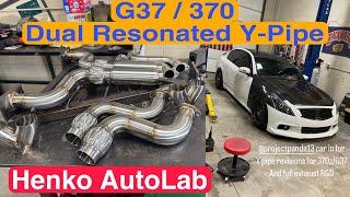 Henko Autolab G37 / 370z Dual Resonated Y Pipe